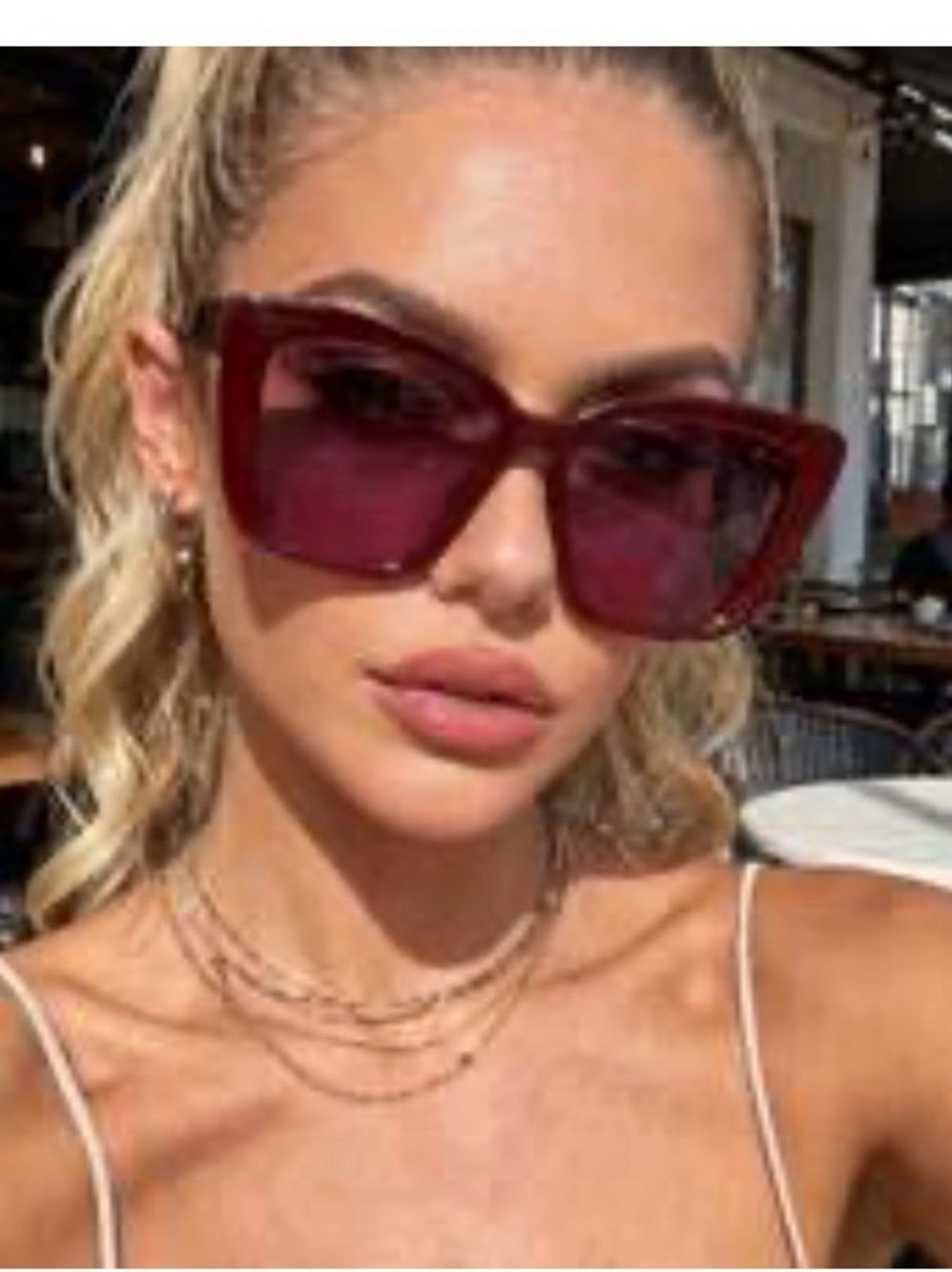 Women's Cat-Eye Sunglasses in Pink - Fashionable Sunwear